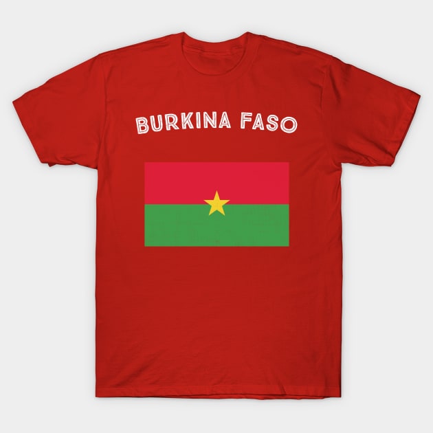 Burkina Faso Flag T-Shirt by phenomad